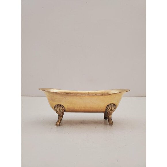Other - Vintage 1950s / BRASS SOAP DISH / Solid Brass Soap Holder Soap Dispenser Vintage